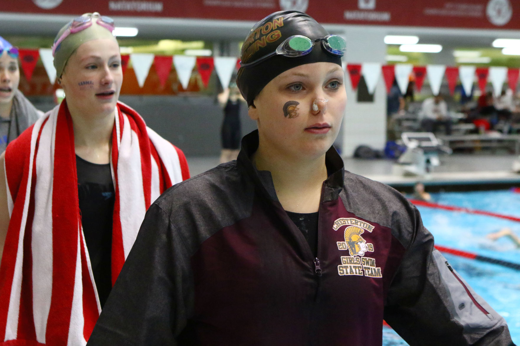 Girls state swimming finals in Indianapolis